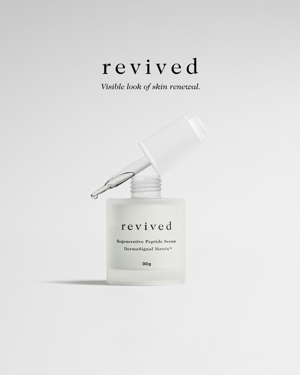 REVIVED Regenerative Peptide Serum with dropper