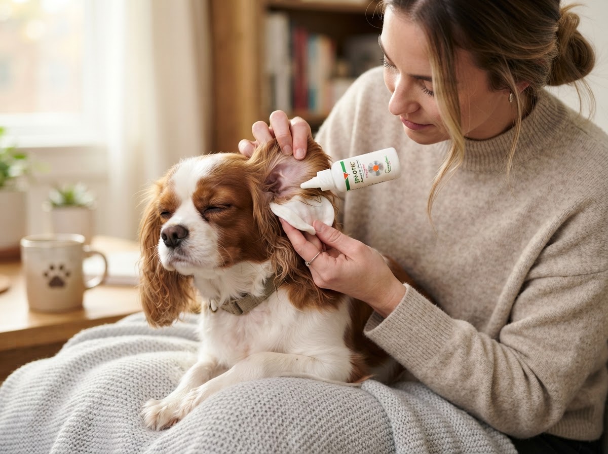 Ear Cleaning pet grooming in Minot ND