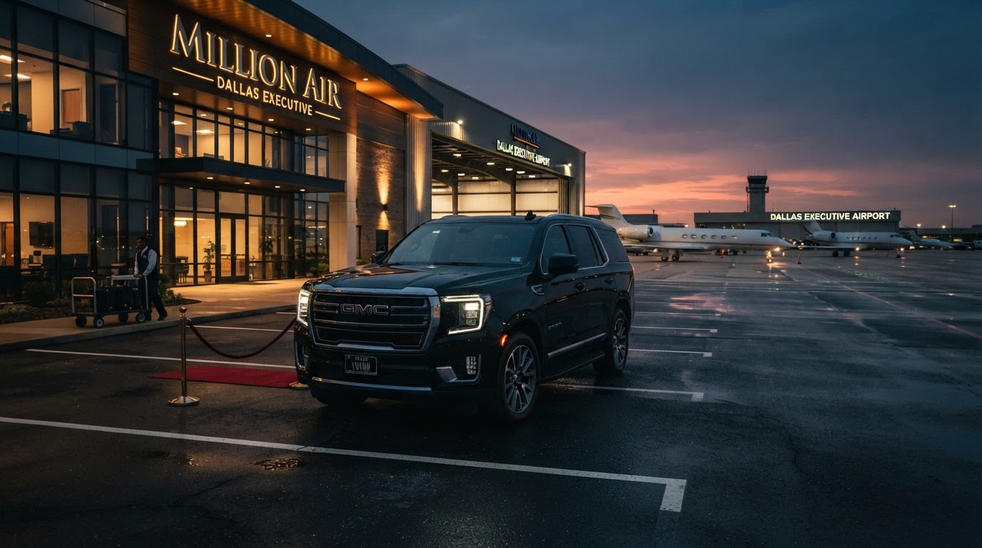 2023 GMC Yukon SLT at Private FBO Terminals