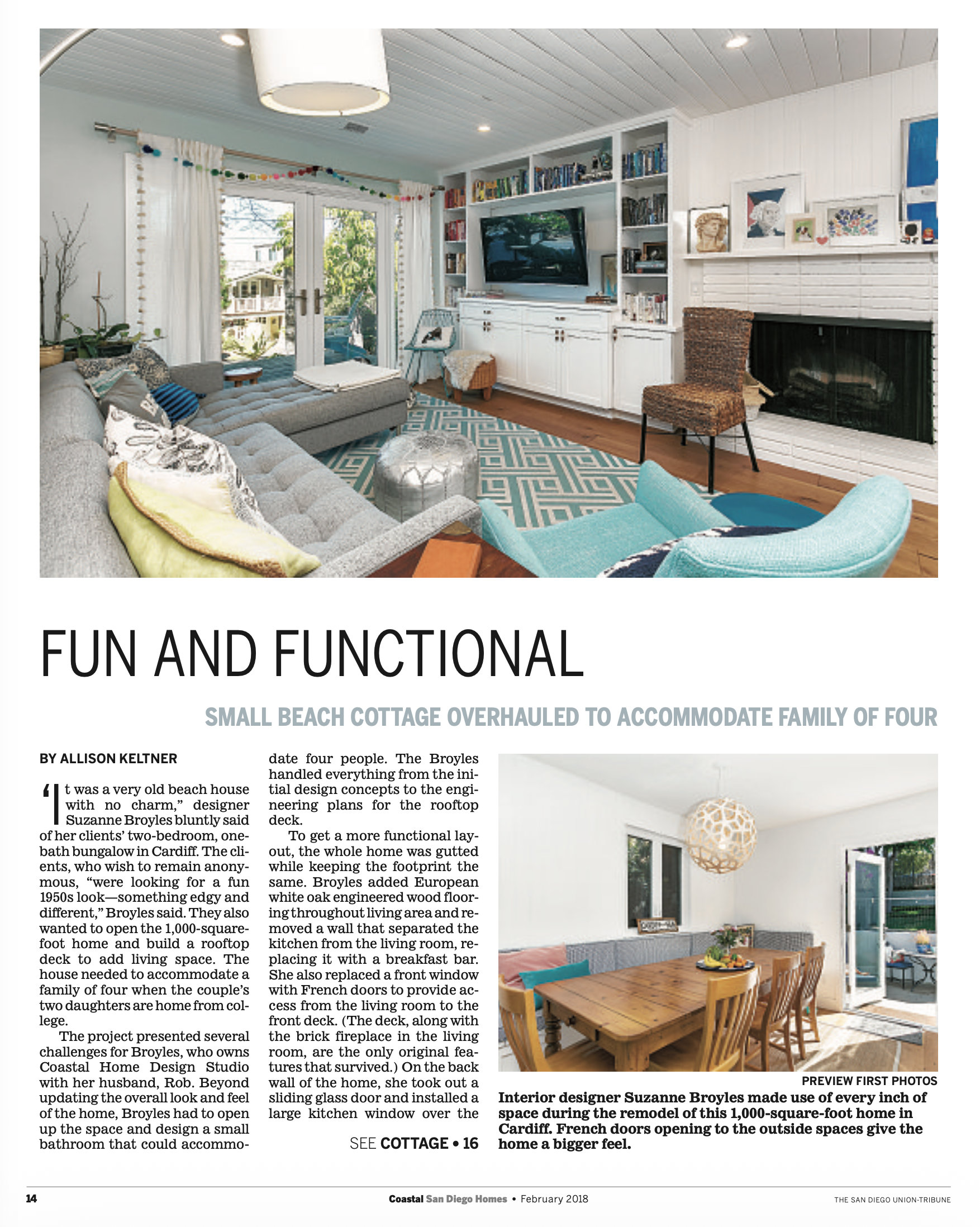 Cardiff Beach Cottage - Fun and Functional Feature