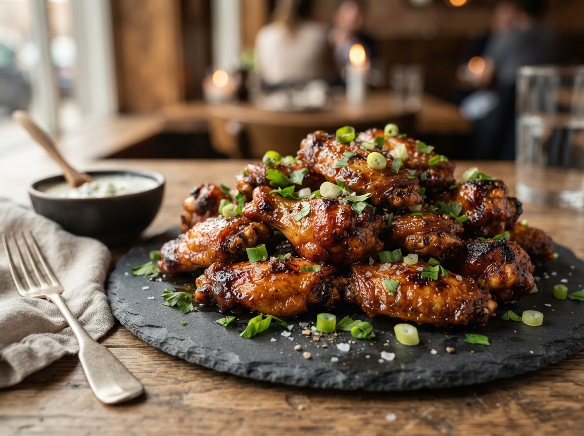 Chicken Wings at Headquarters Restaurant & Bar