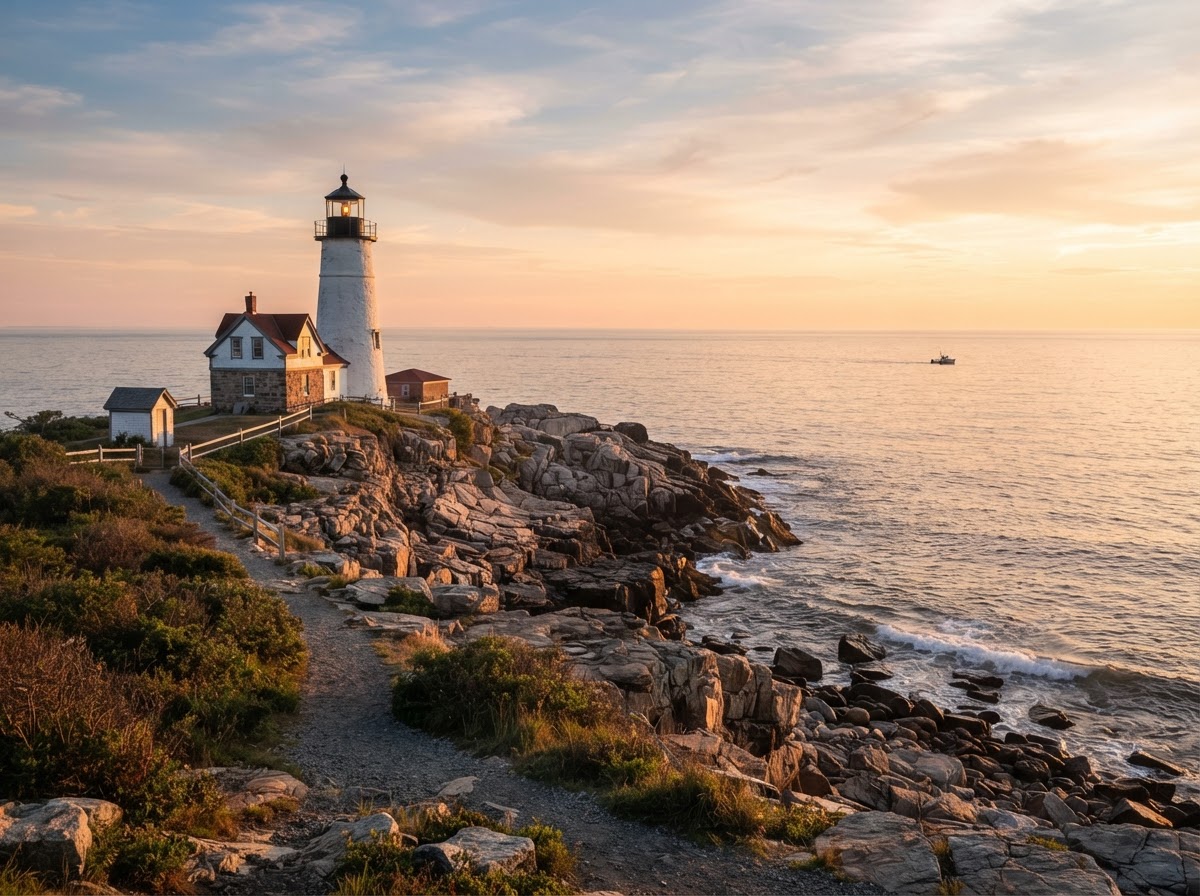 Lighthouse on the ocean — a beacon of hope and guidance