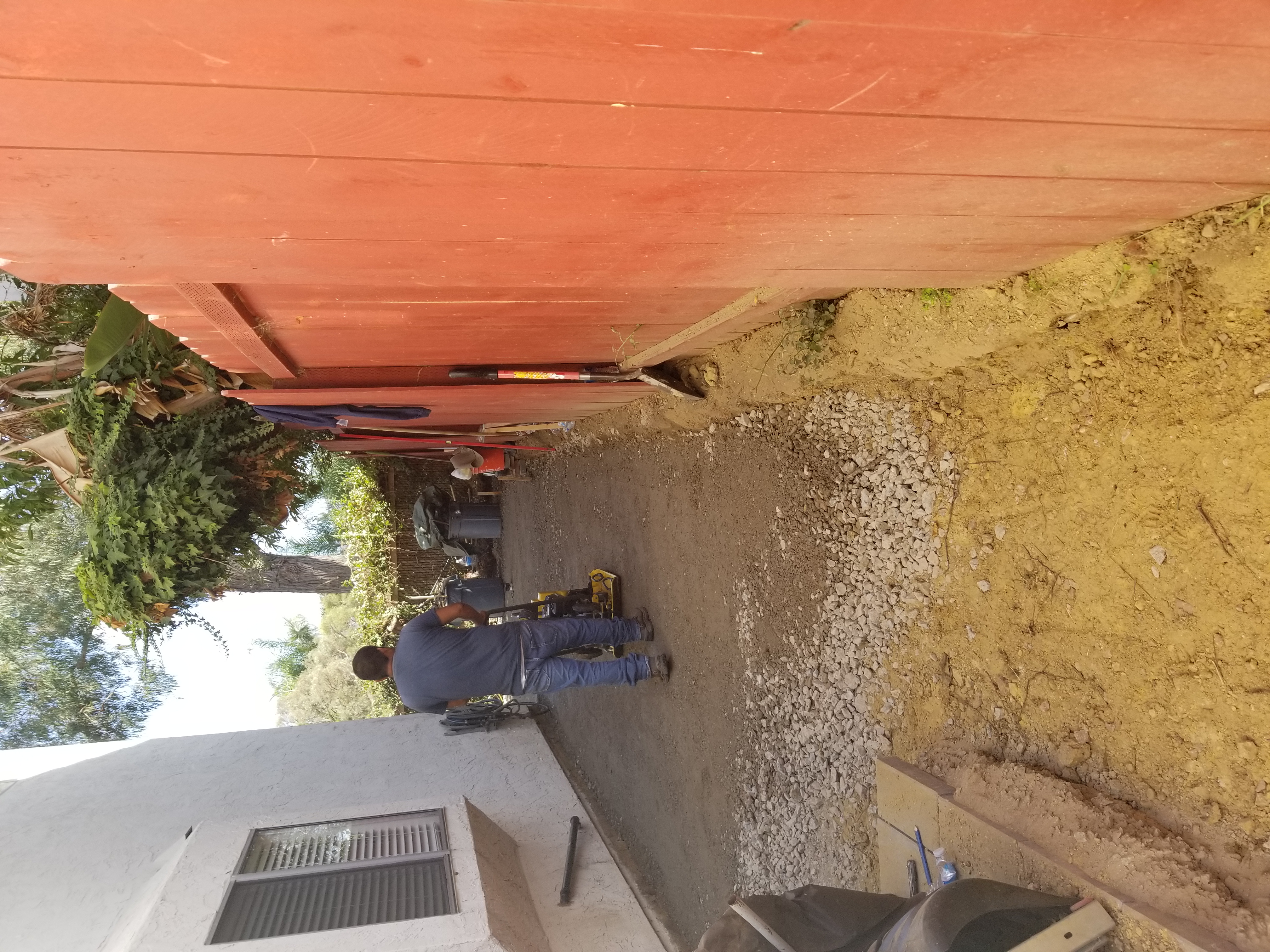 Excavation, Base Prep & Compaction — completed by Lopez Handyman