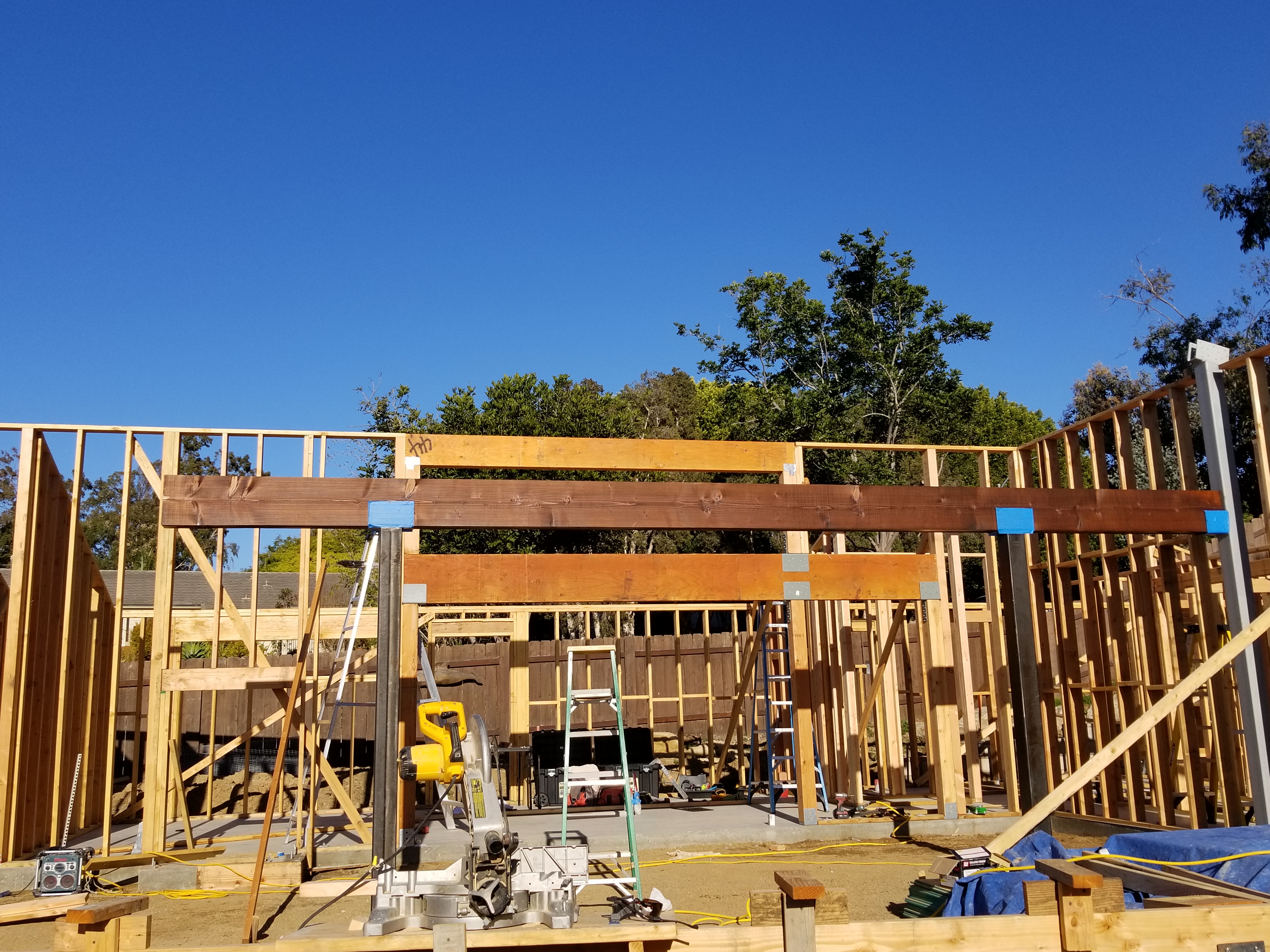 Lopez Handyman crew precision carpentry and framing on site