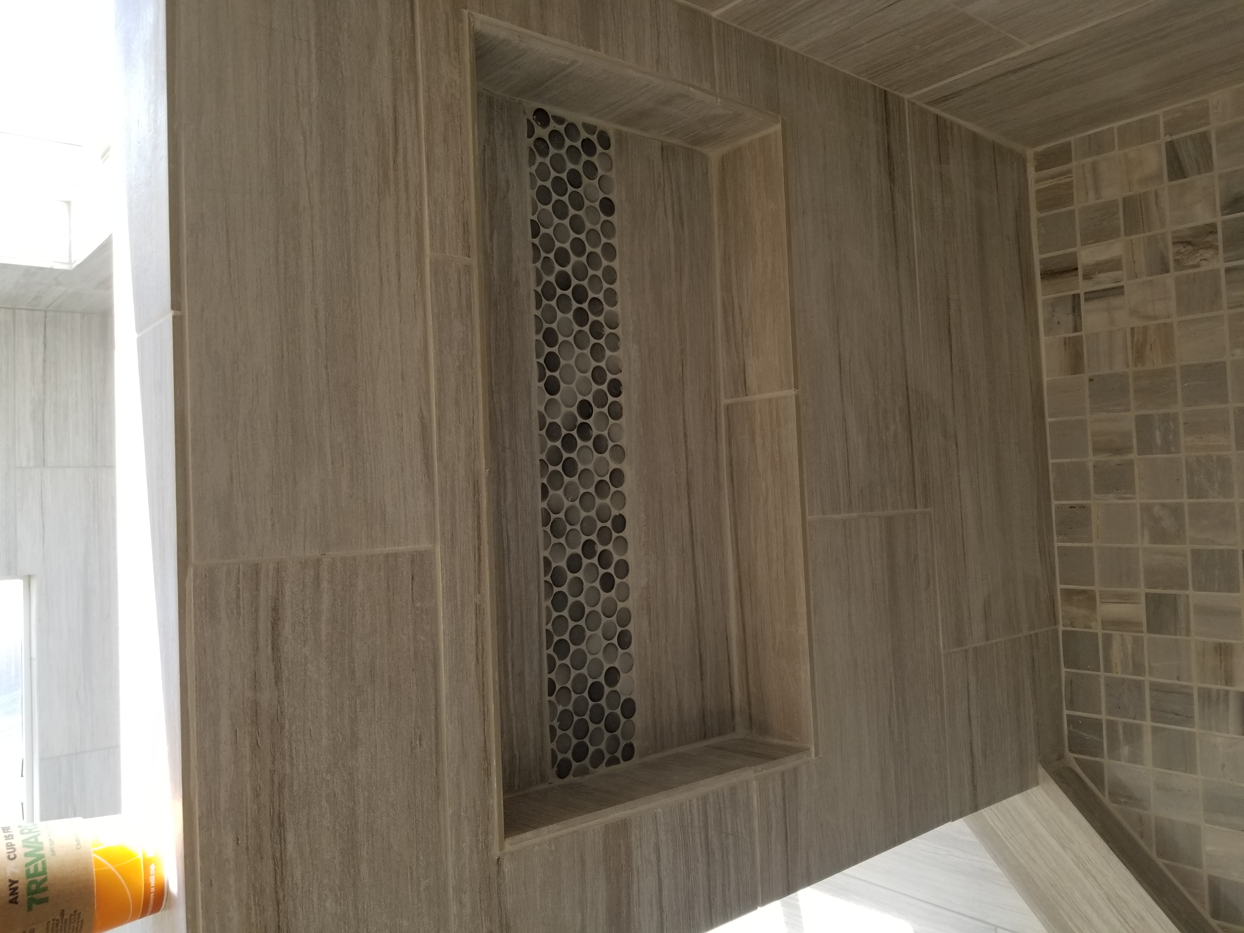 Large-Format Tile Installation — completed by Lopez Handyman