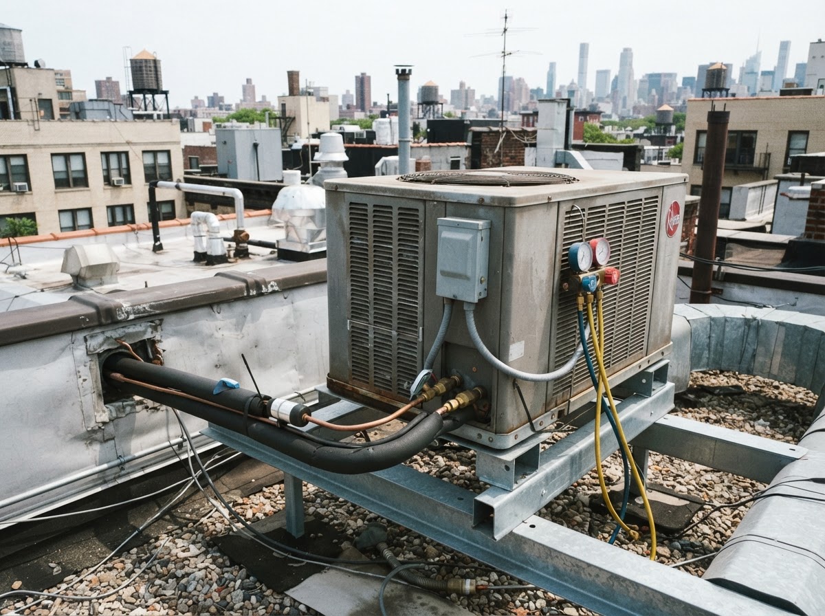 Commercial condensing unit service in Tulsa