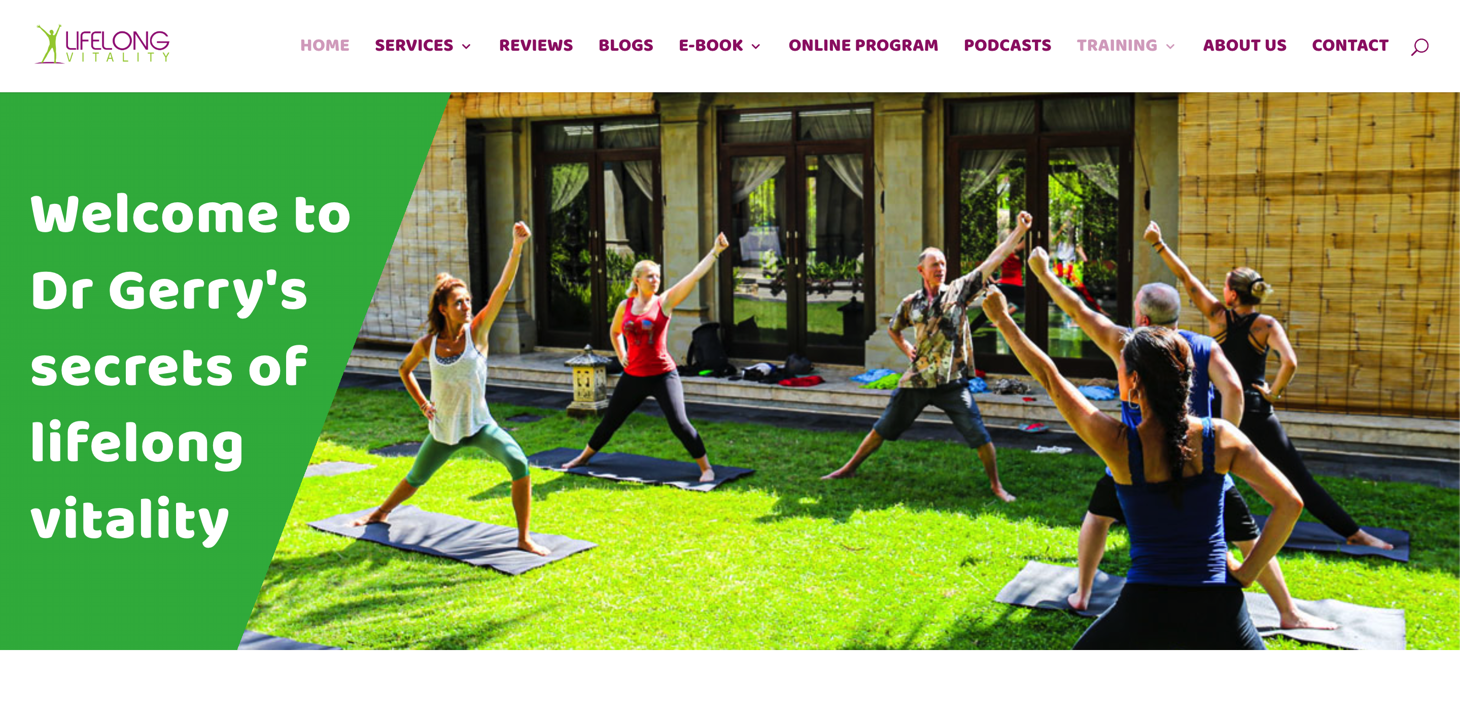 Lifelong Vitality — Longevity & Wellness website design by Digital Daun