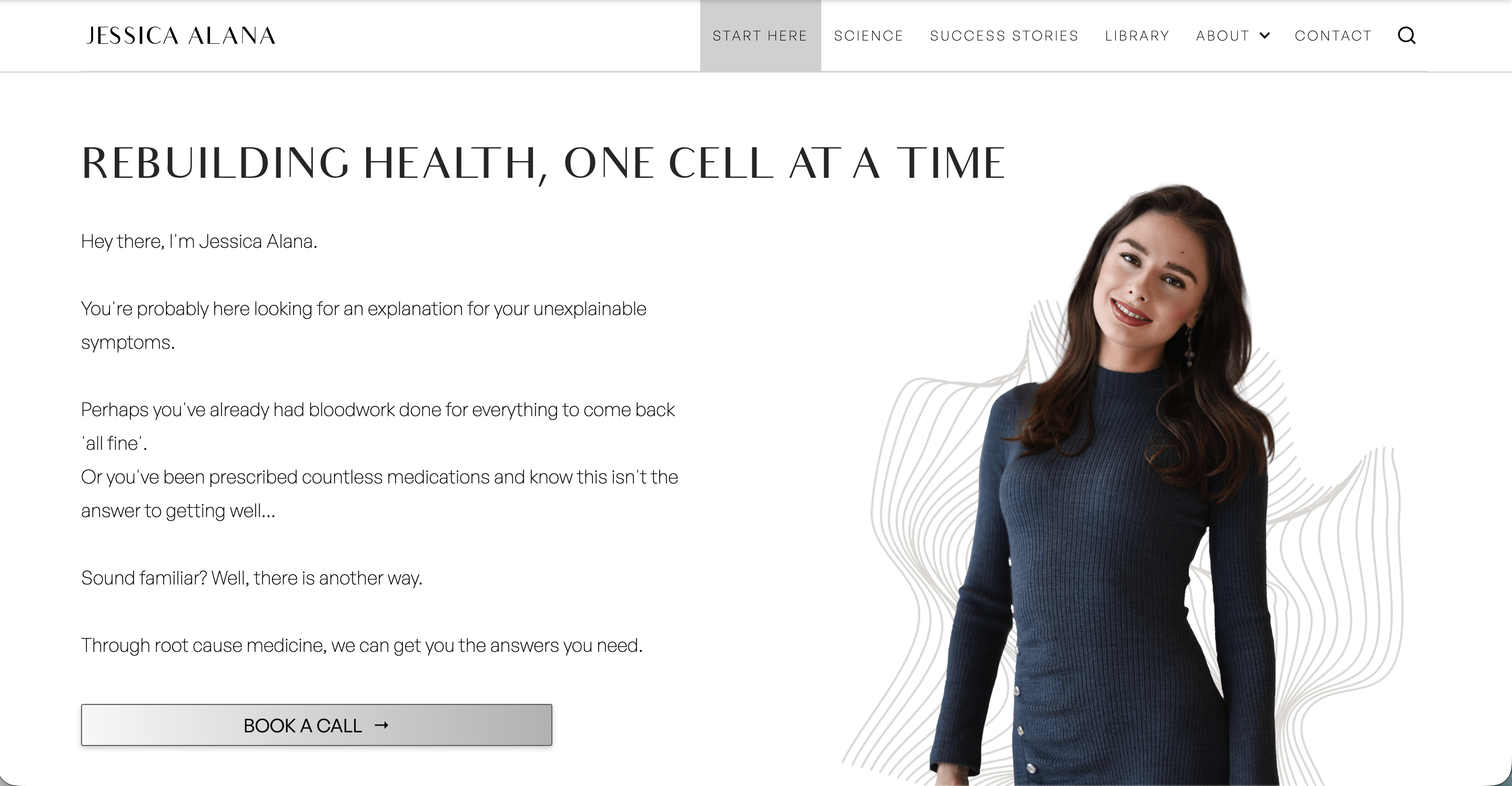 Jessica Sadd — Alternative Health & Coaching website design by Digital Daun