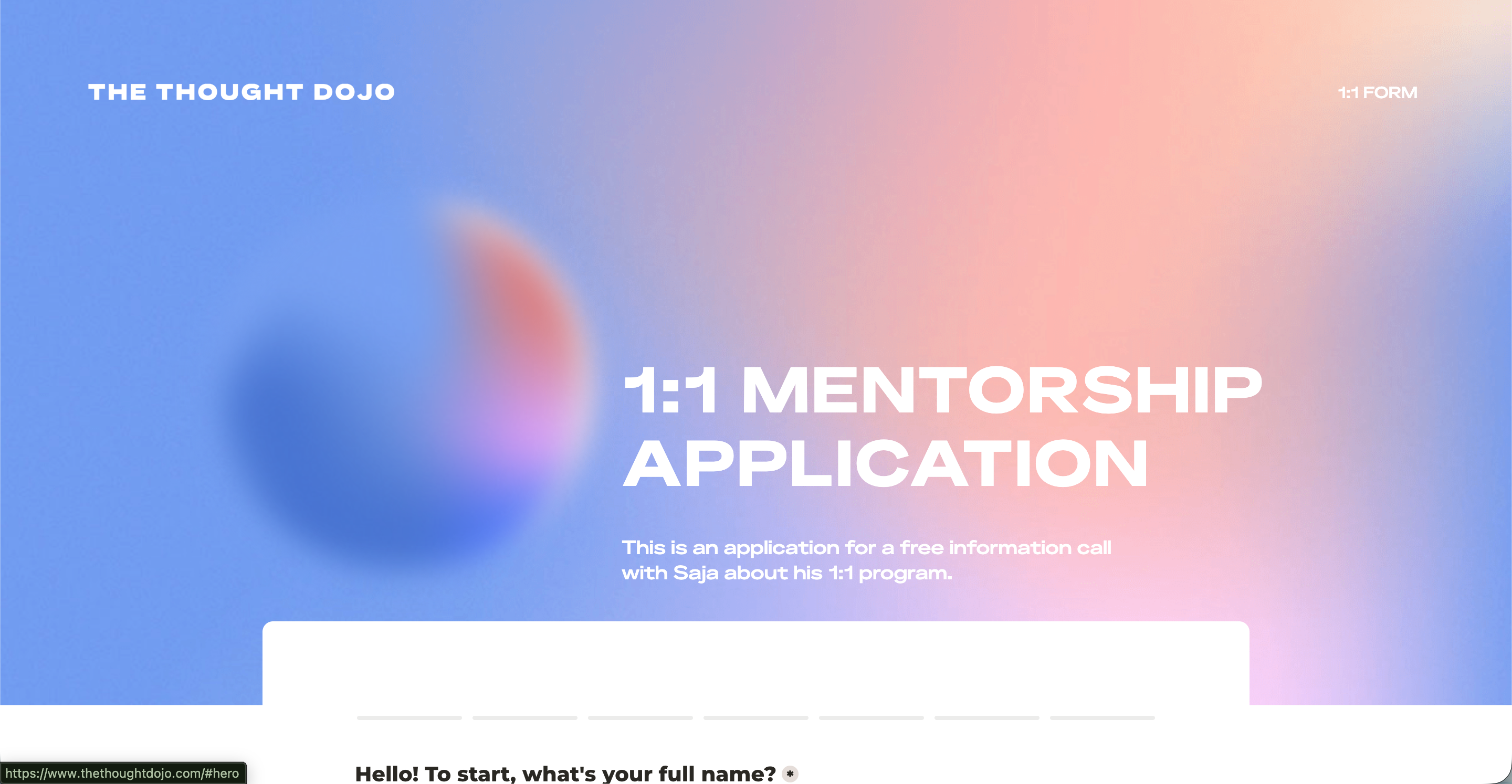 The Thought Dojo — Coaching & Personal Development website design by Digital Daun