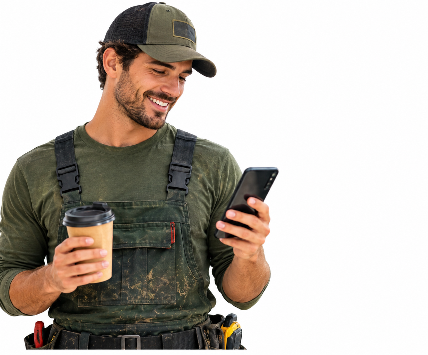 Mobile App Inbox Access - contractor on mobile