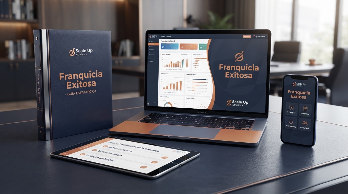 Mockup oficial Franquicia Exitosa de Scale Up Advisors