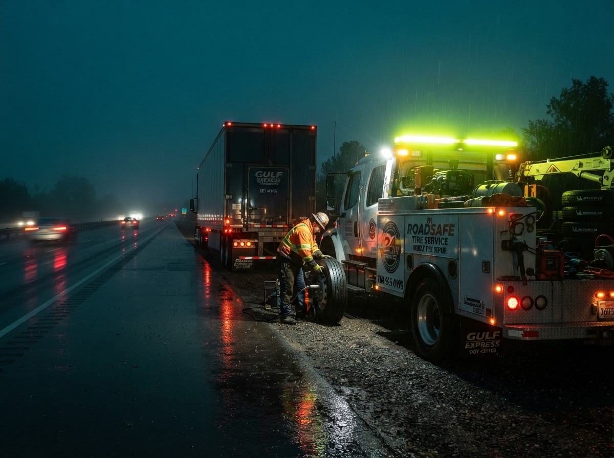 Roadside commercial tire service photo 2