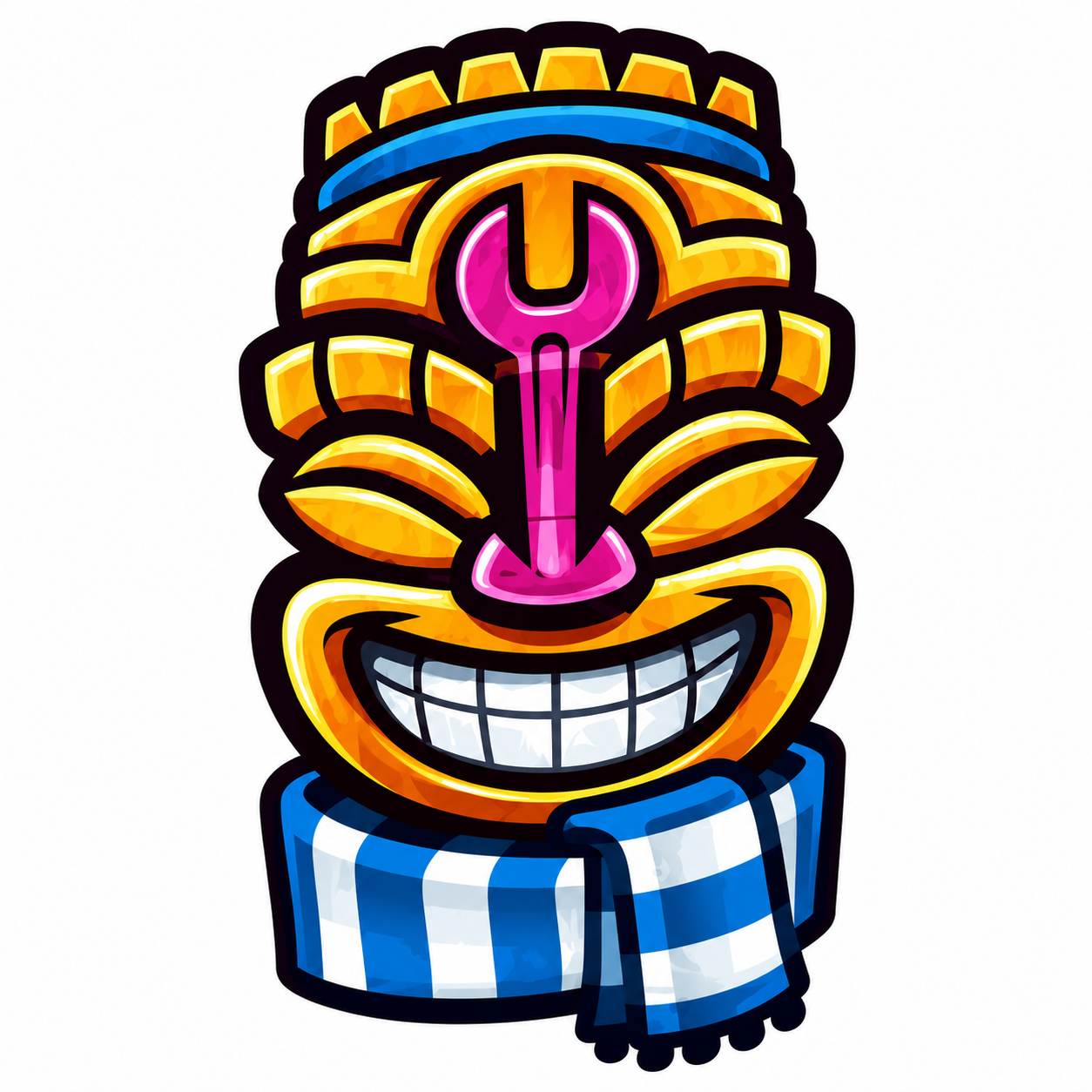 Mascota Tiki oficial de Kahuna Comfort