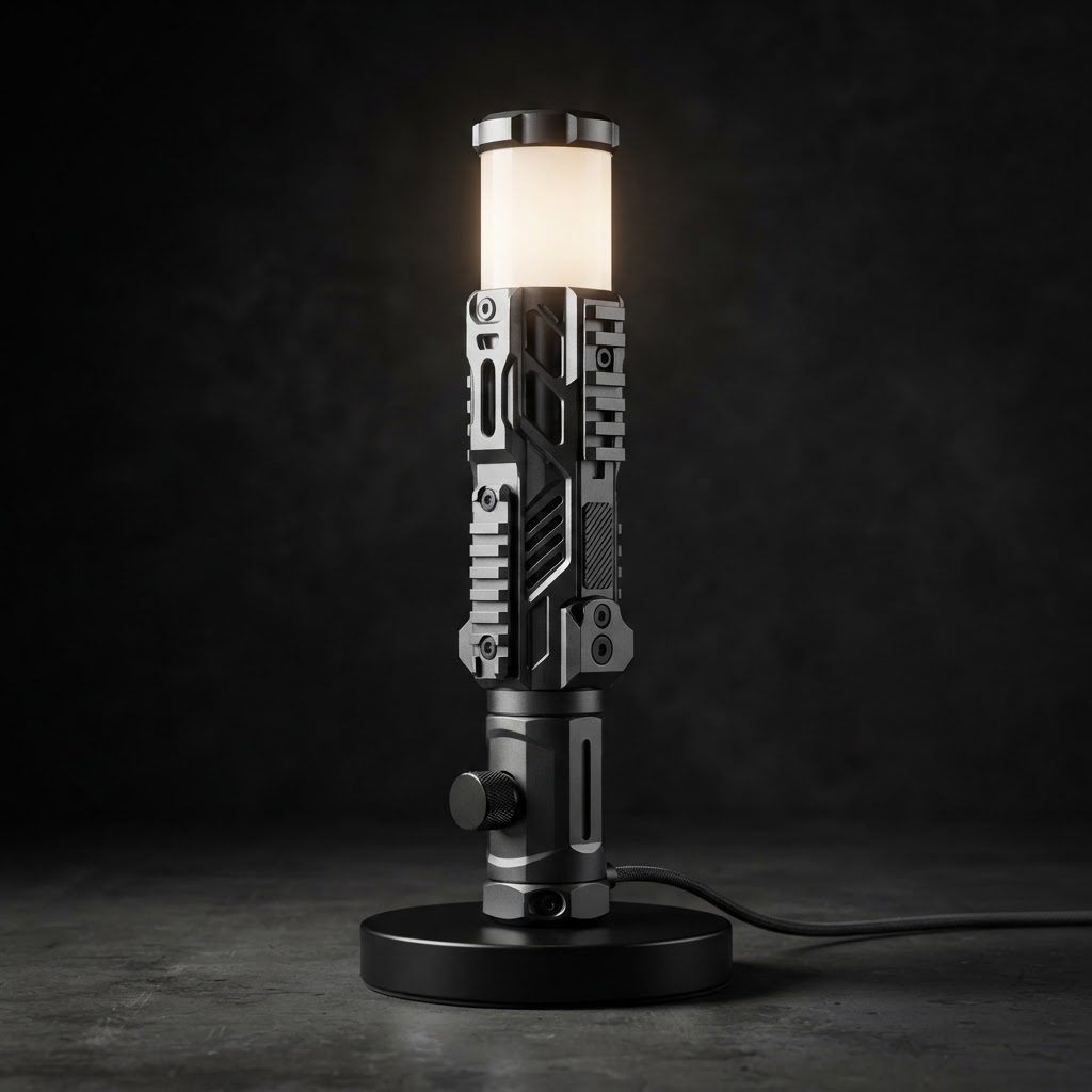 G16 Display Lamp — Modern · Duty-inspired tactical-inspired 3D printed desk lamp