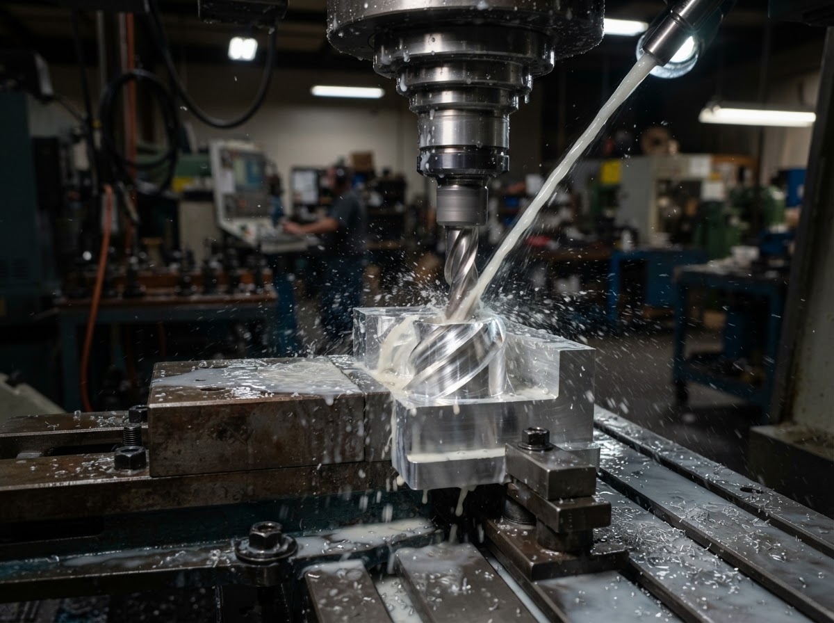 Milling an aluminum component