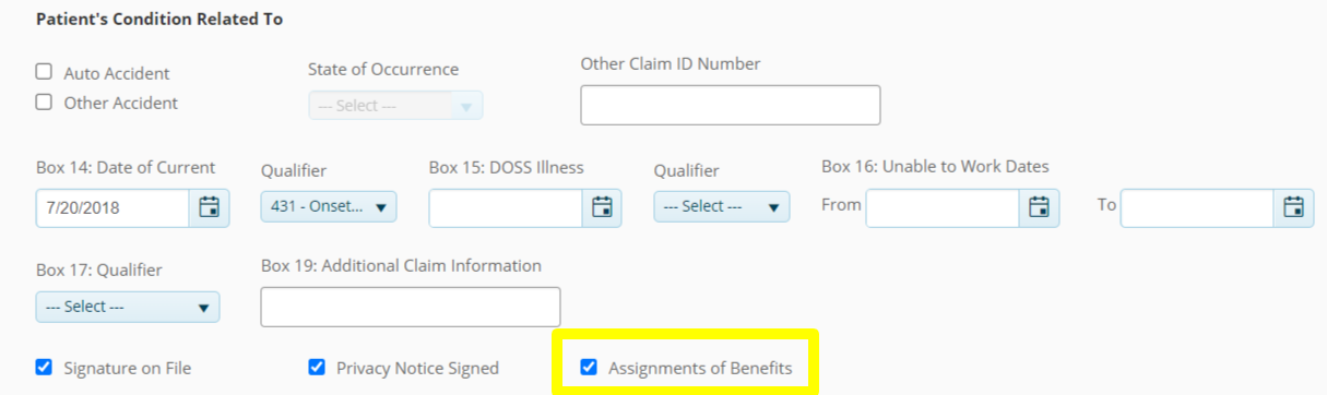 Assignment-Primary Insurance
