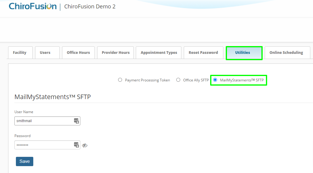 Admin MMS SFTP