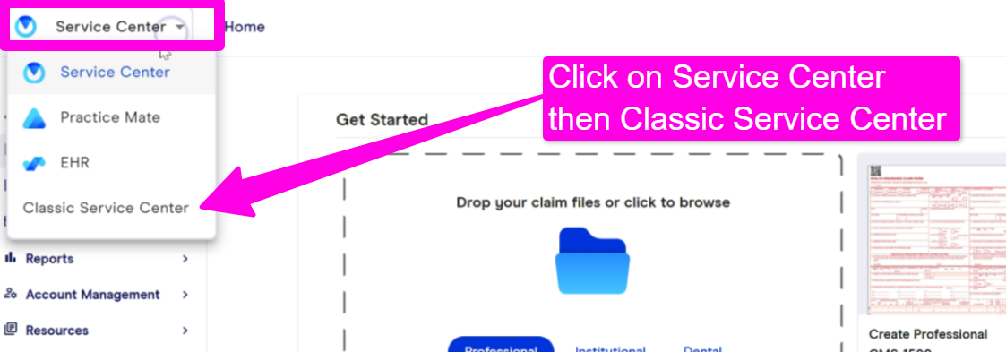 Office Ally_Service Center_Duplicate Filter