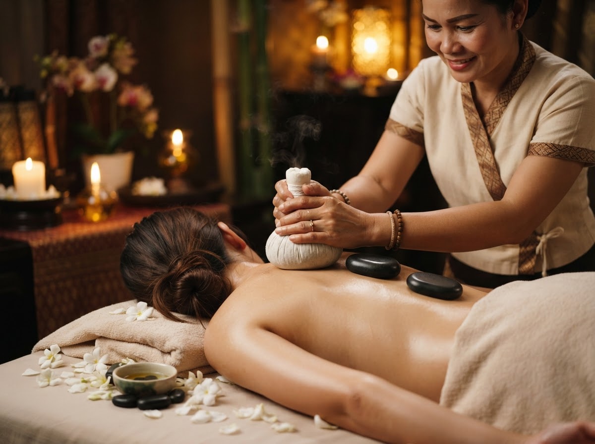 Hot stone therapy