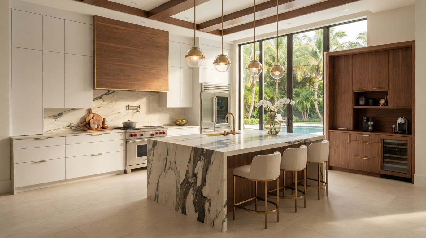 Luxury kitchen remodel background