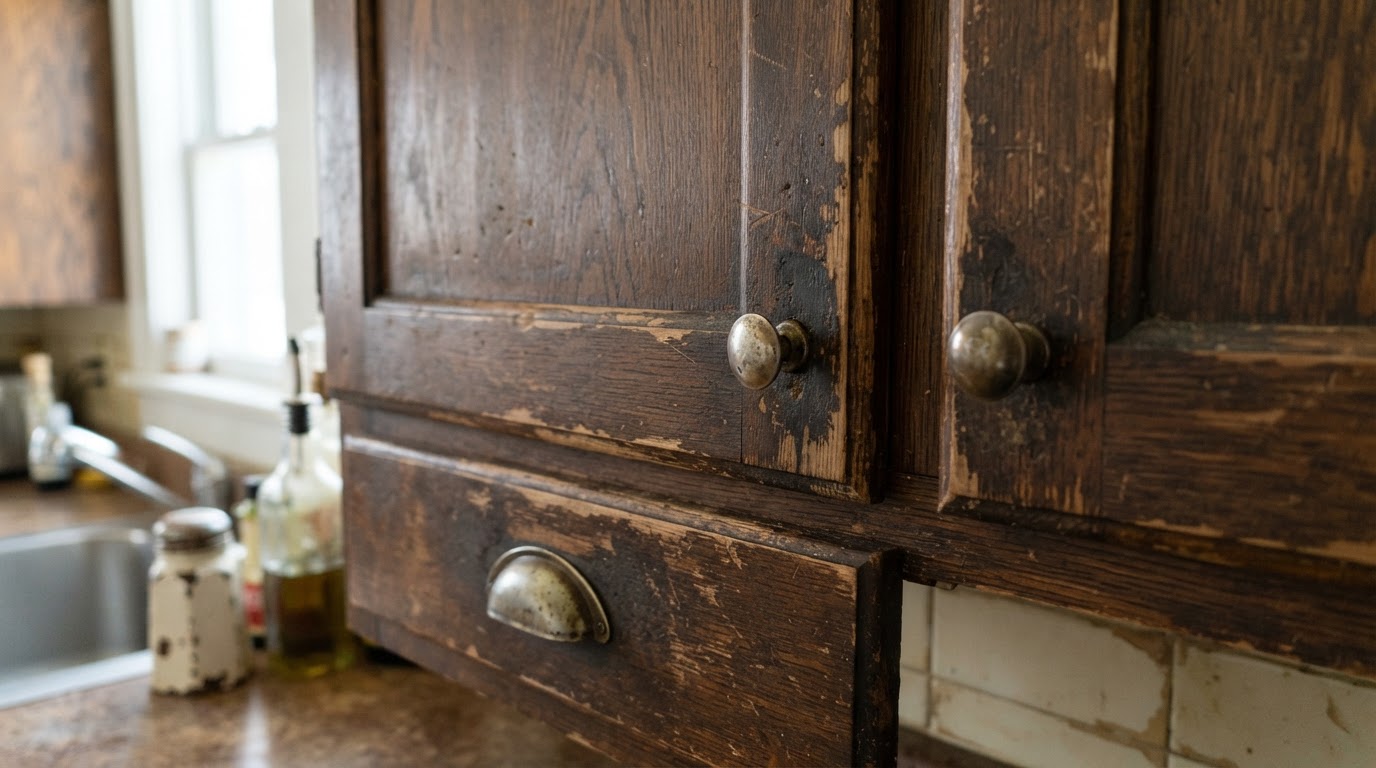 Cabinet Repainting — before (service example)