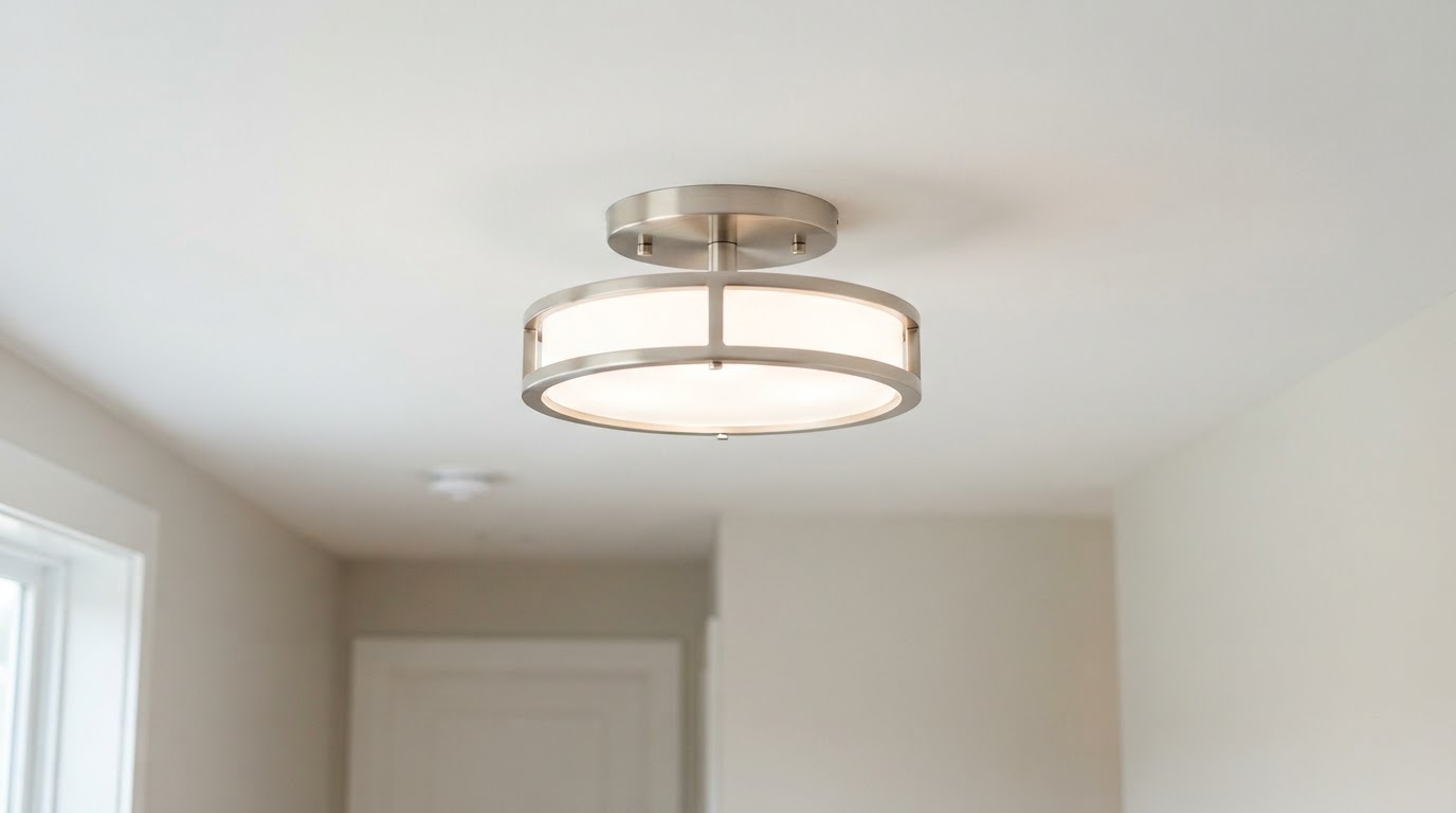 Ceiling Light Fixture Replacement — after (service example)