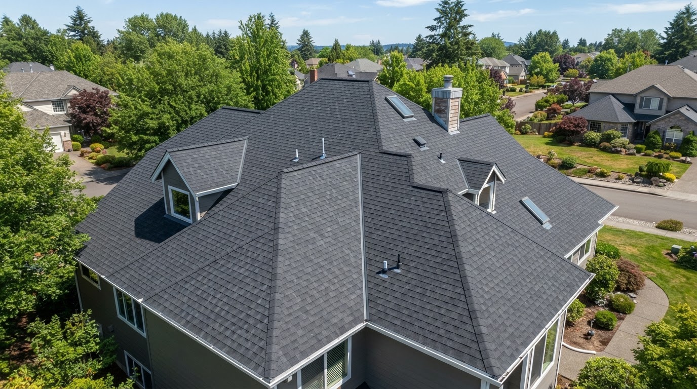 Low Pressure Roof Soft Wash — after (service example)