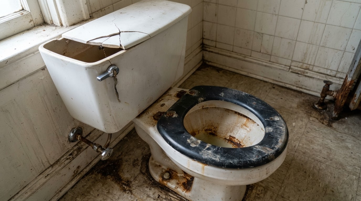 Toilet Replacement — before (service example)