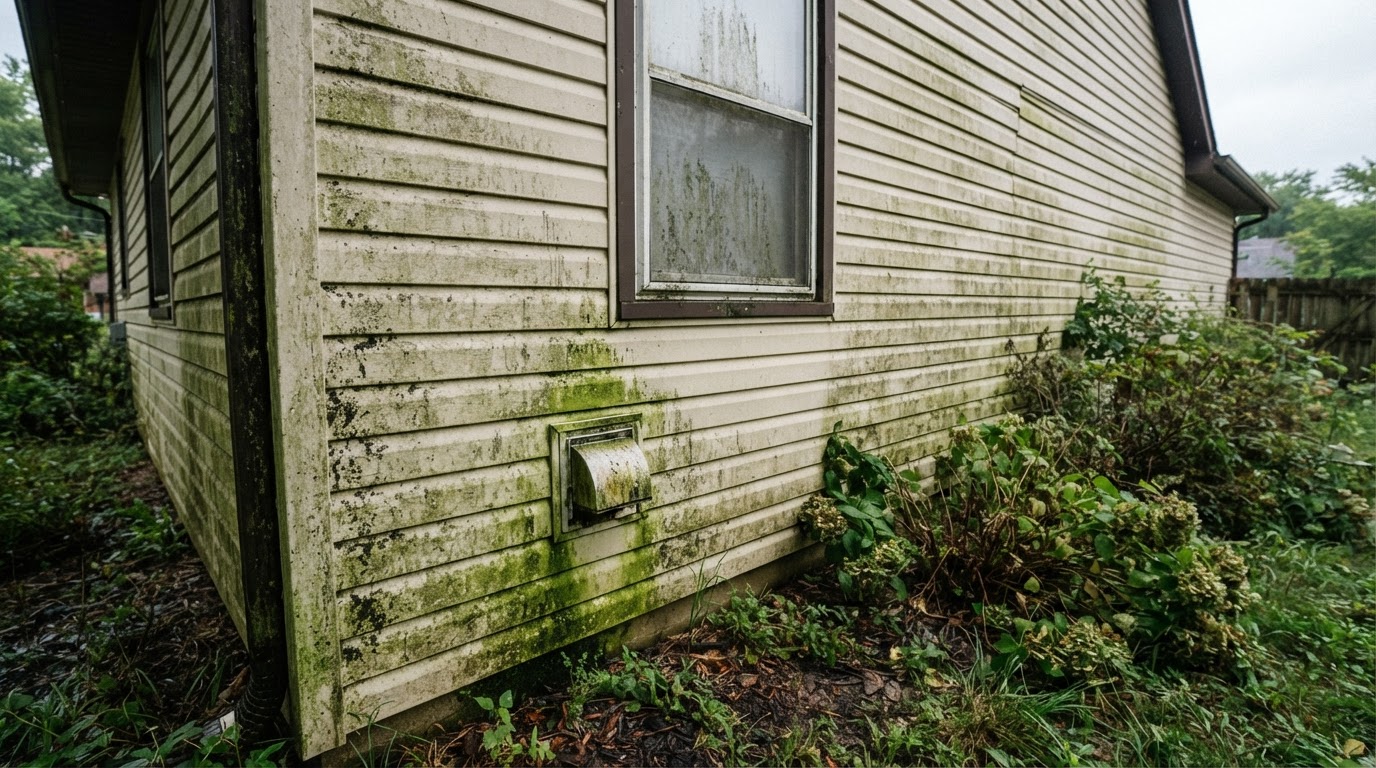 Siding Soft Wash — before (service example)