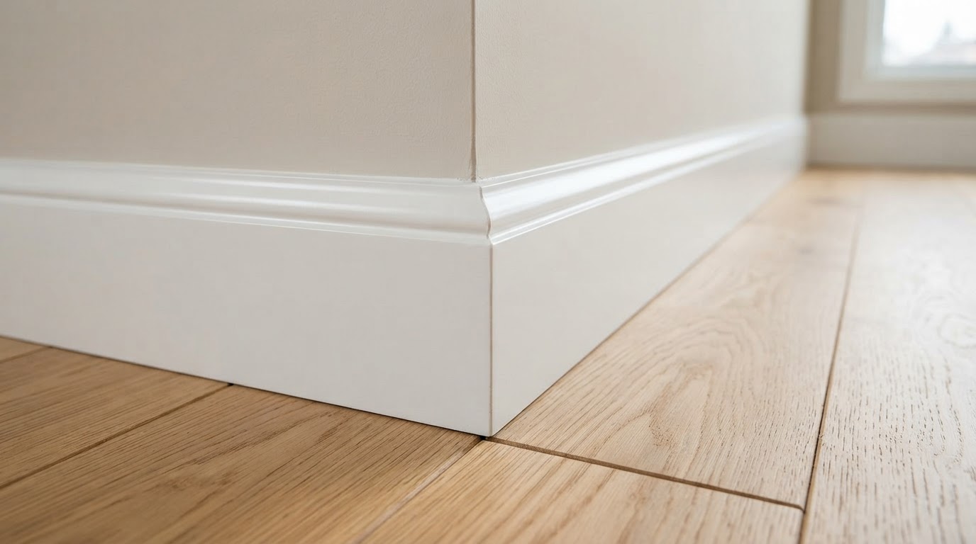 Baseboard Trim Repair — after (service example)