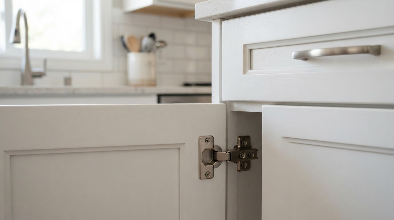 Cabinet Door Realignment — after (service example)
