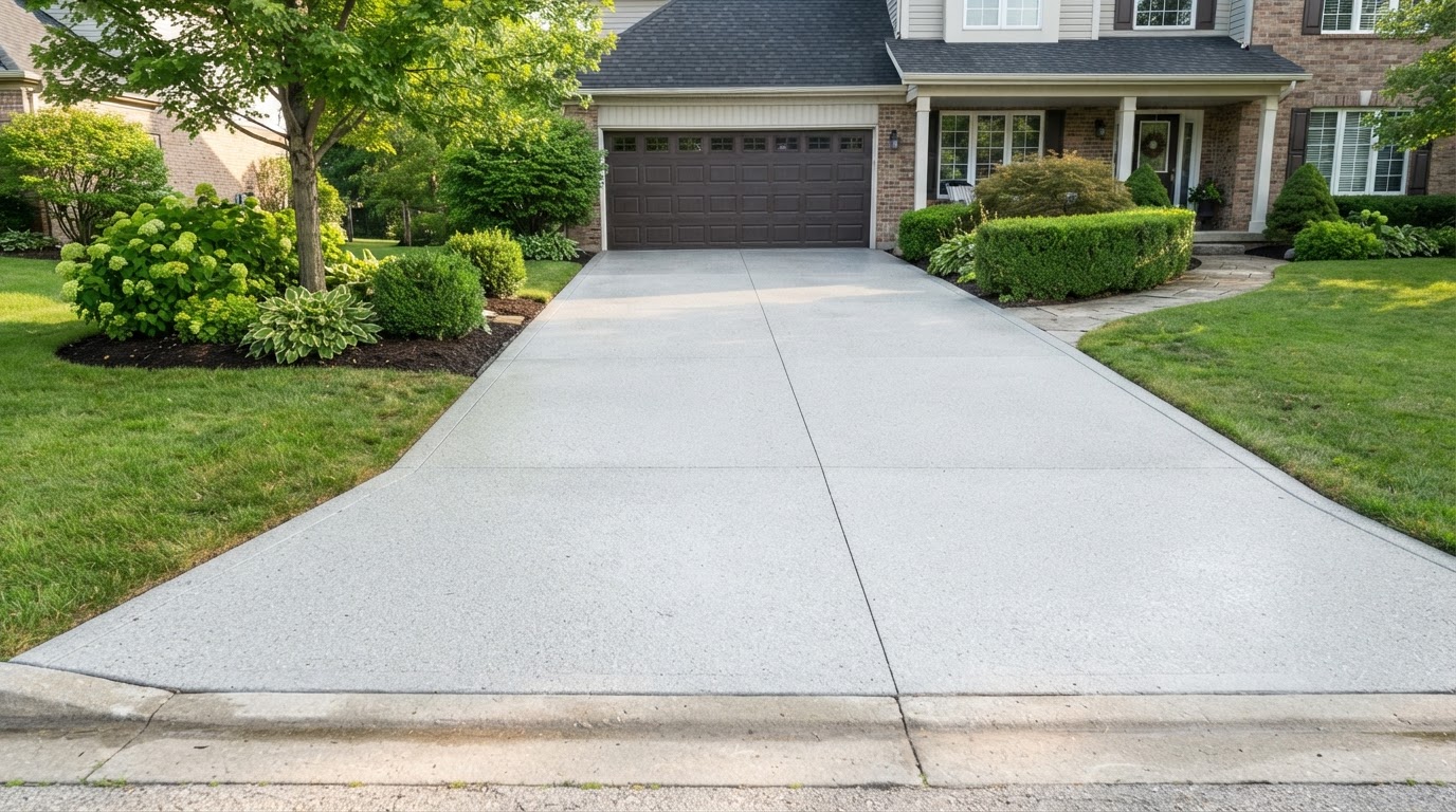 Driveway Pressure Washing — after (service example)