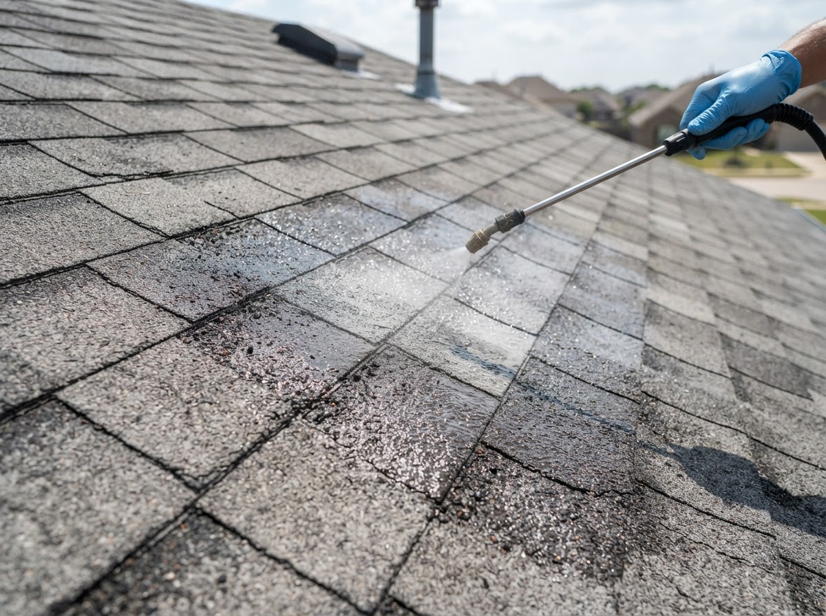 Roof rejuvenation treatment on aging asphalt shingles in Pittsburgh