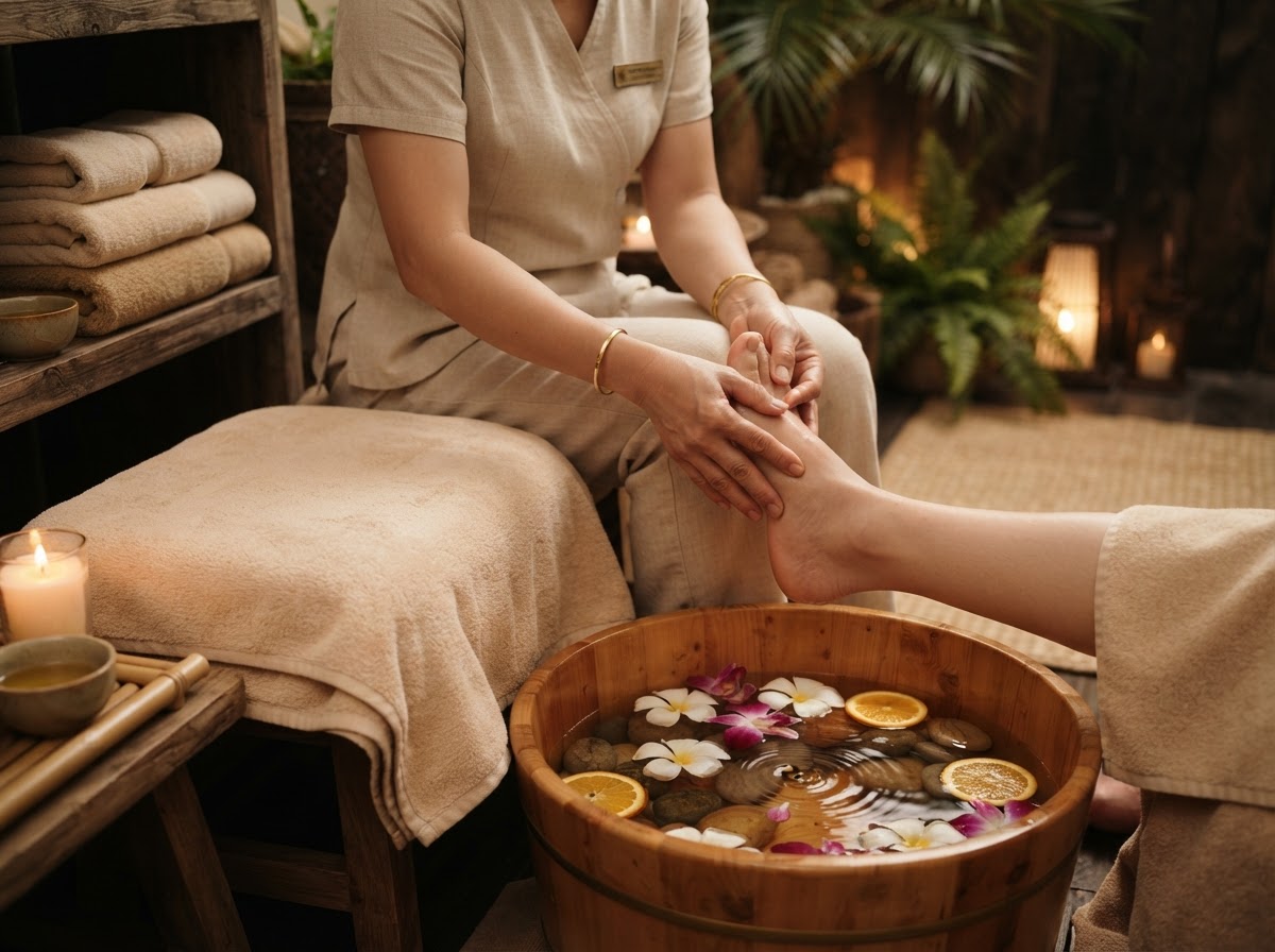 Foot Massage With Oil