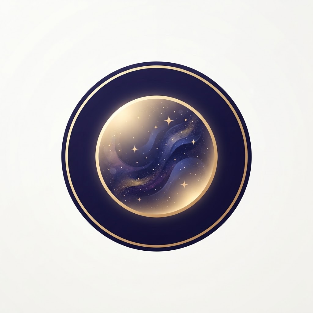 Faith's Wisdom cosmic orb logo