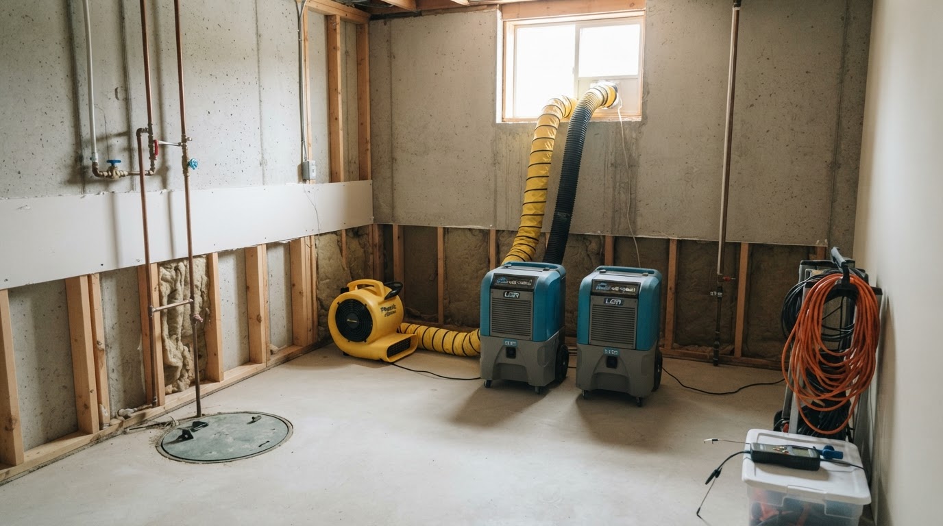 After sewage backup cleanup near Bokeelia, Florida