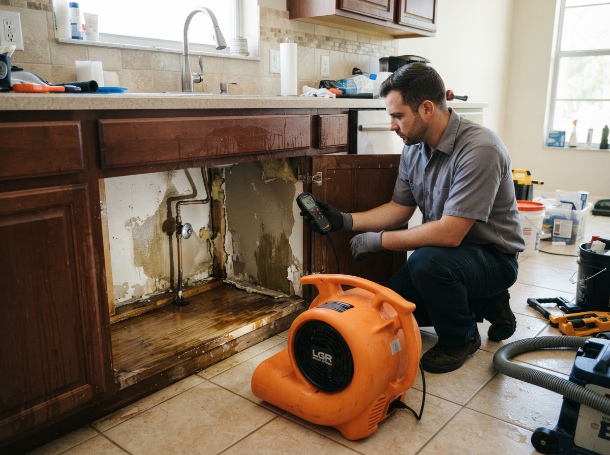 Burst pipe and plumbing leak cleanup in Cape Coral
