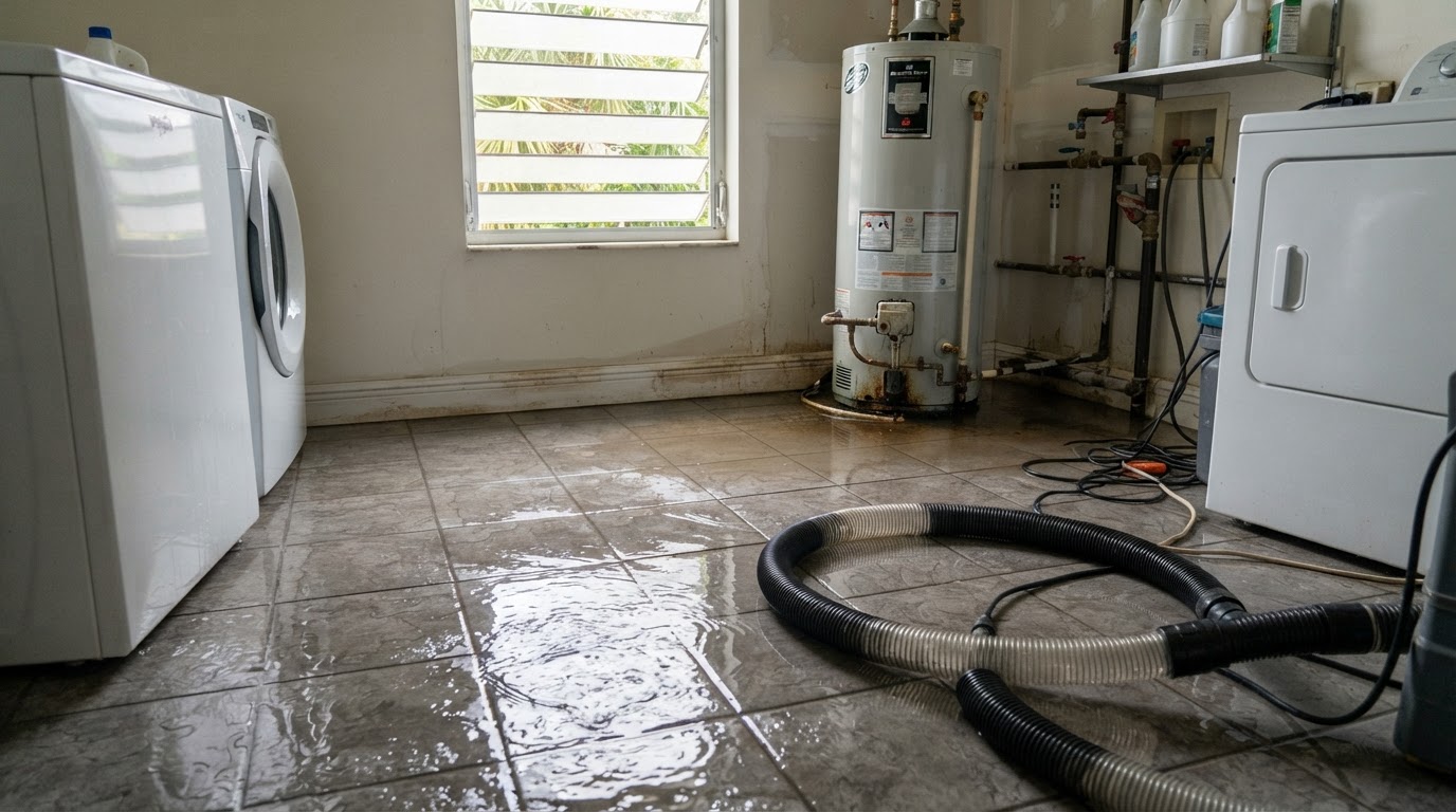 Before emergency water extraction near Bokeelia, Florida