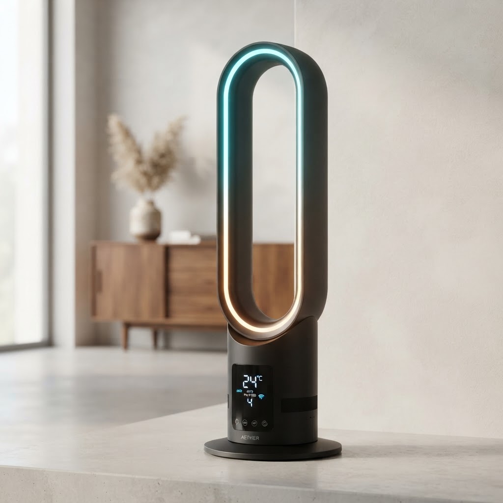 ALOYA AeroSilence V8 Bladeless Smart Tower Fan