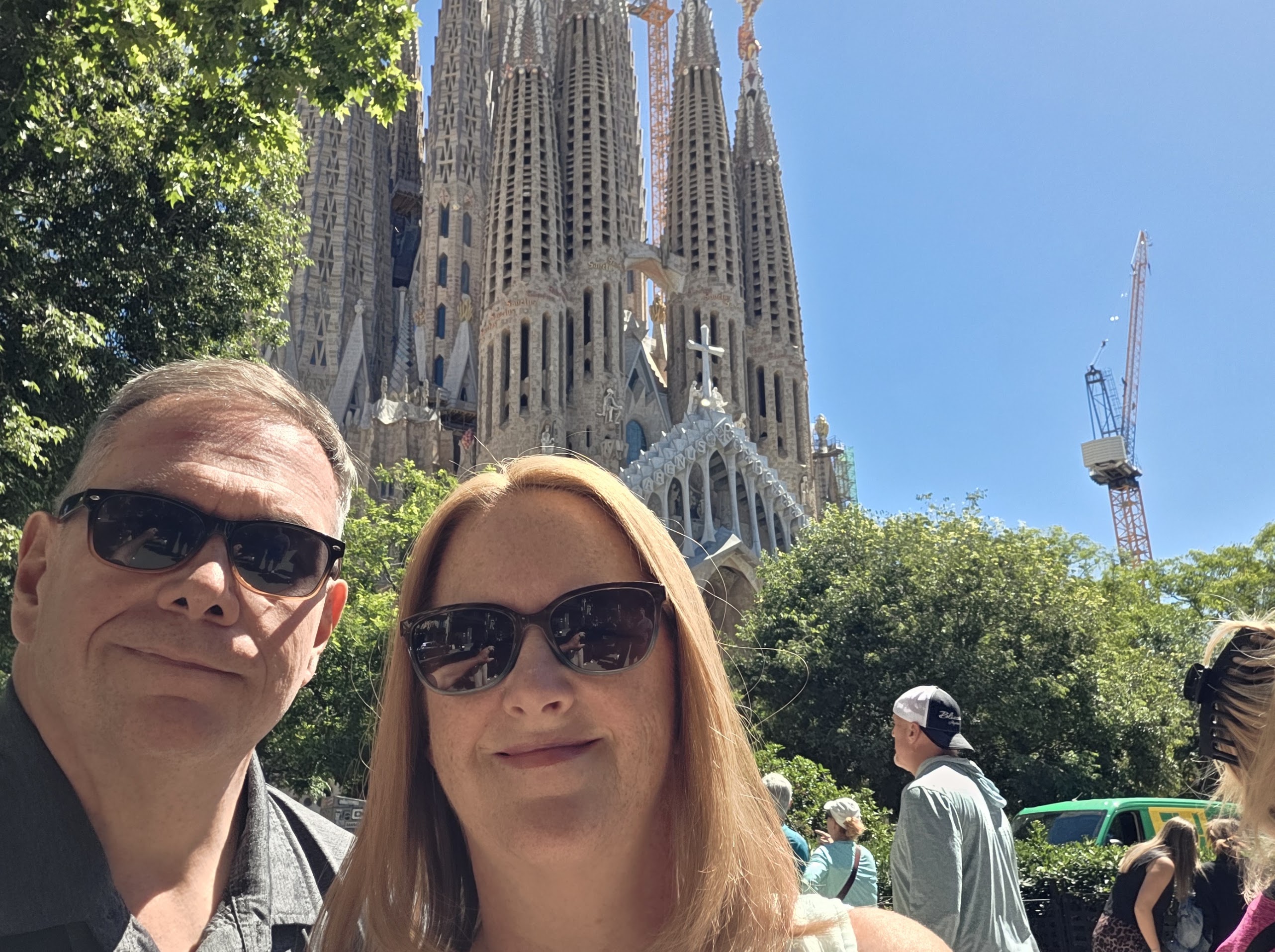 Steve & Lora at the Sagrada Família in Barcelona, Spain