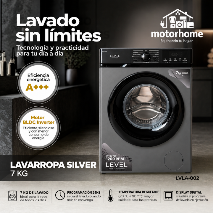 Lavarropa Silver 7 KG