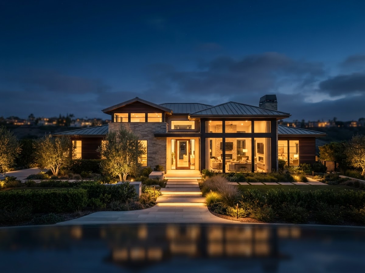 A welcoming home glowing at dusk — your path to homeownership