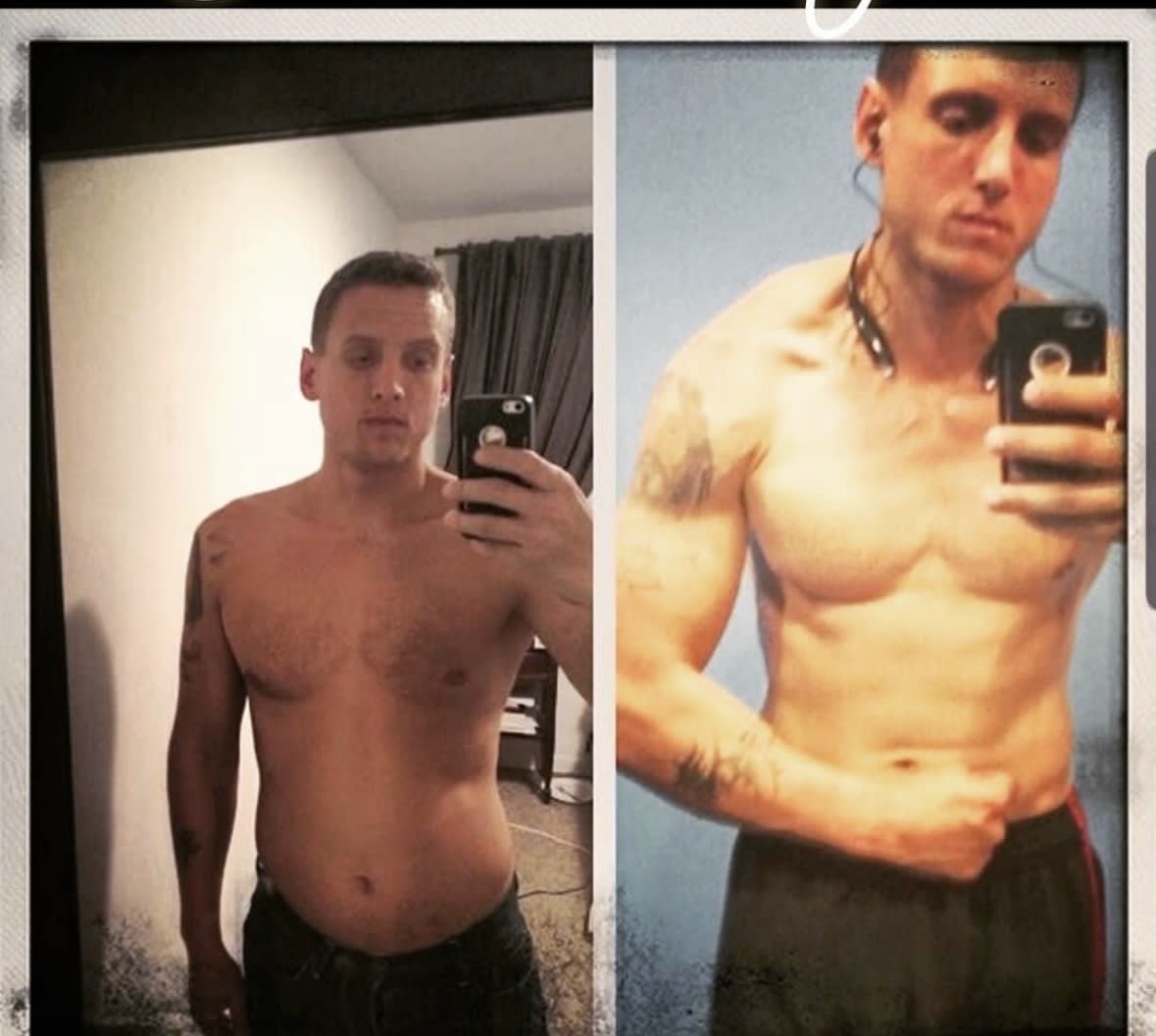 Fat to fit body transformation result