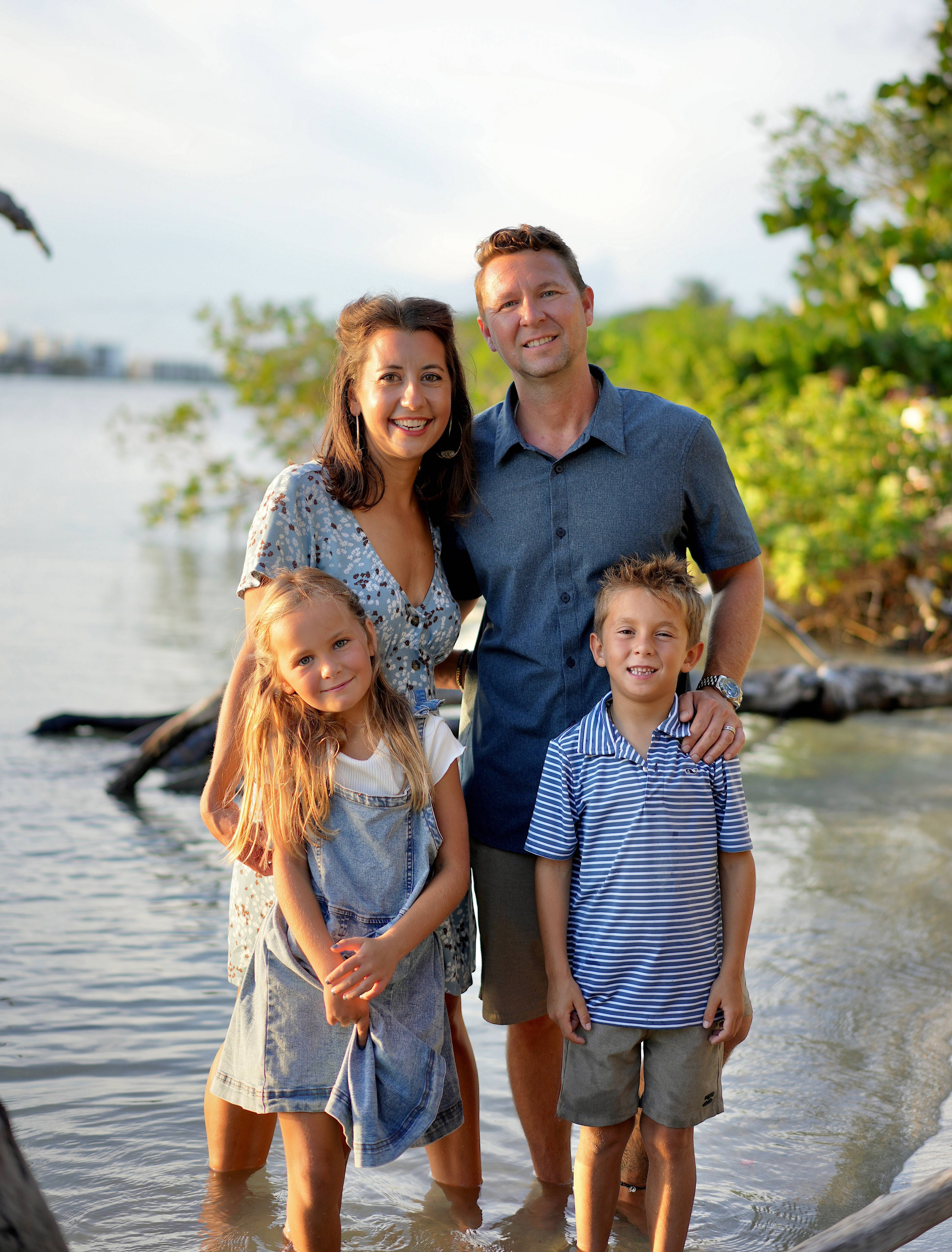 Tess and family on the water