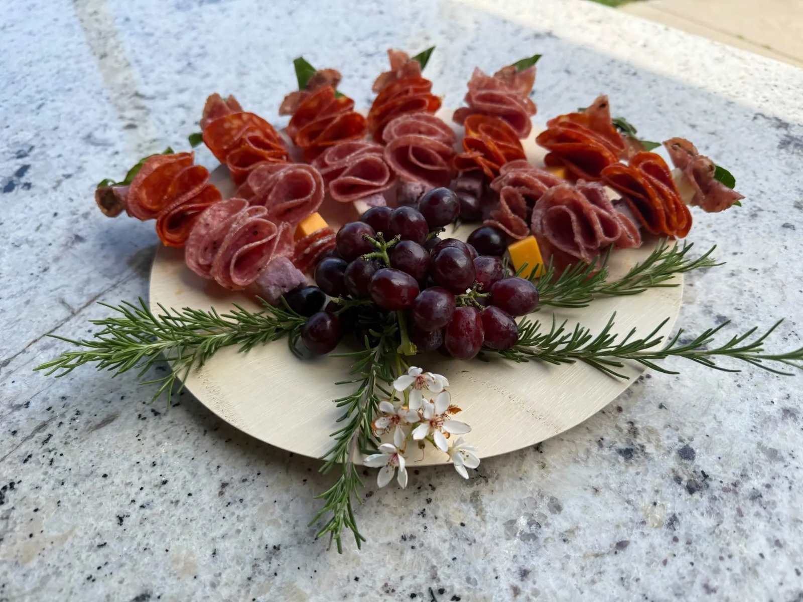 Skewers with Grapes & Herbs