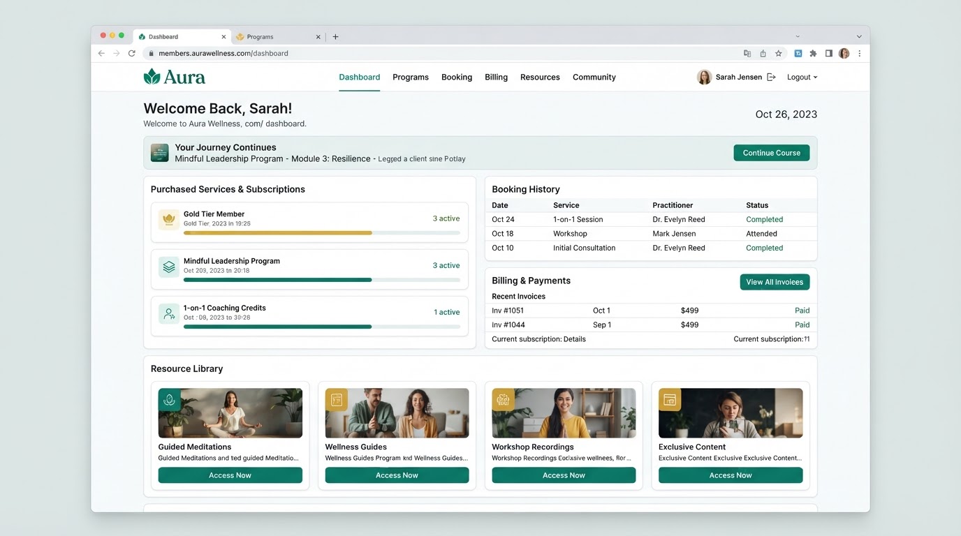 Client Portal Demo preview