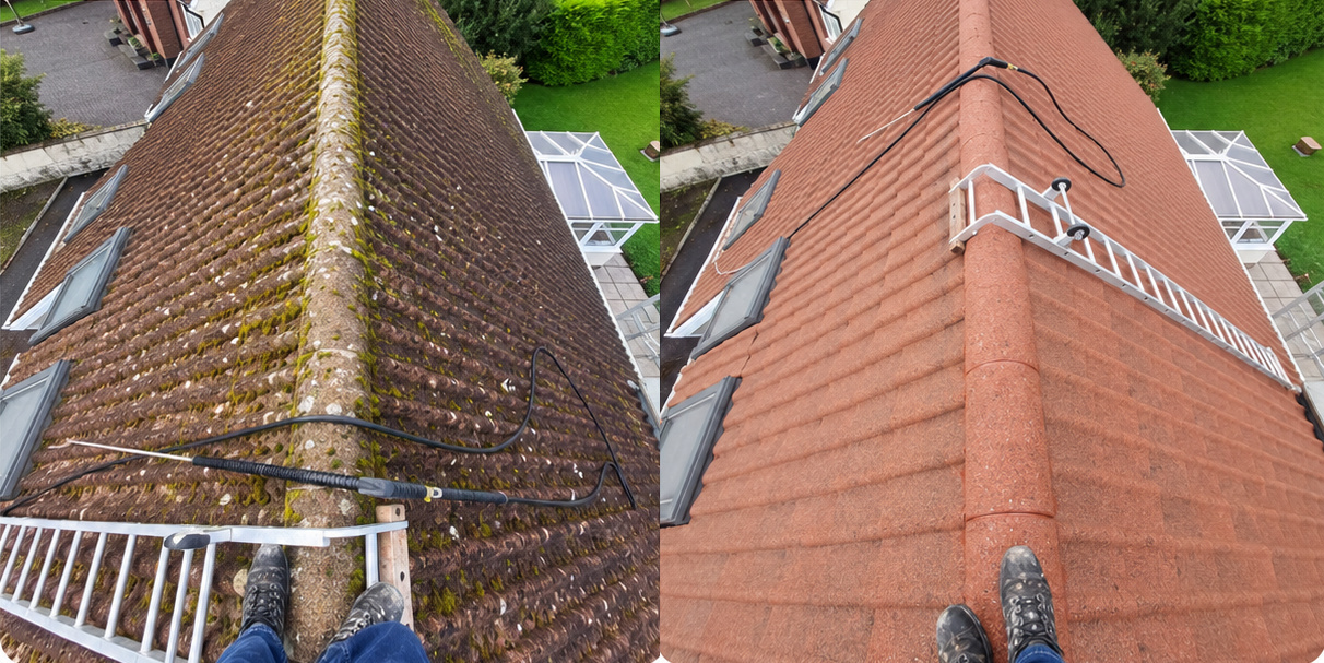 Before & After Results on Irish Residential Roofs
