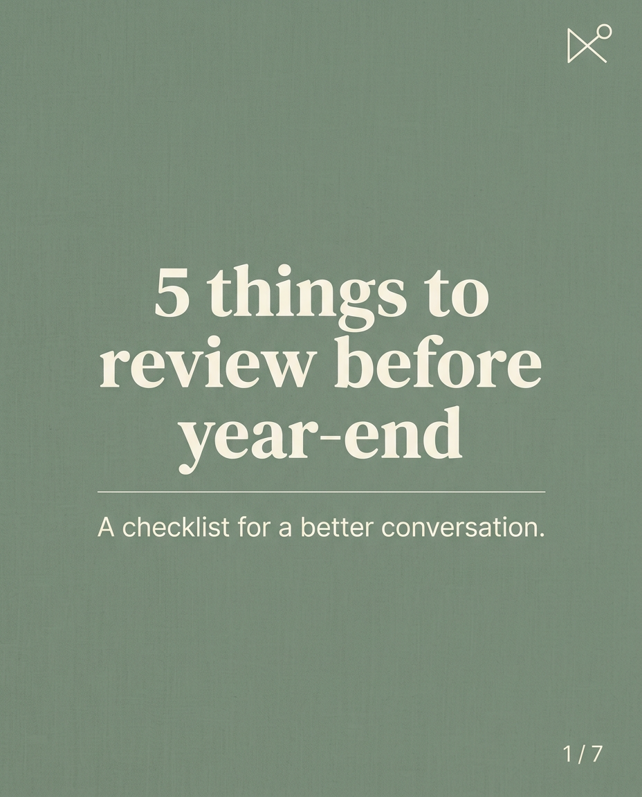 5 Things to Review Before Year-End