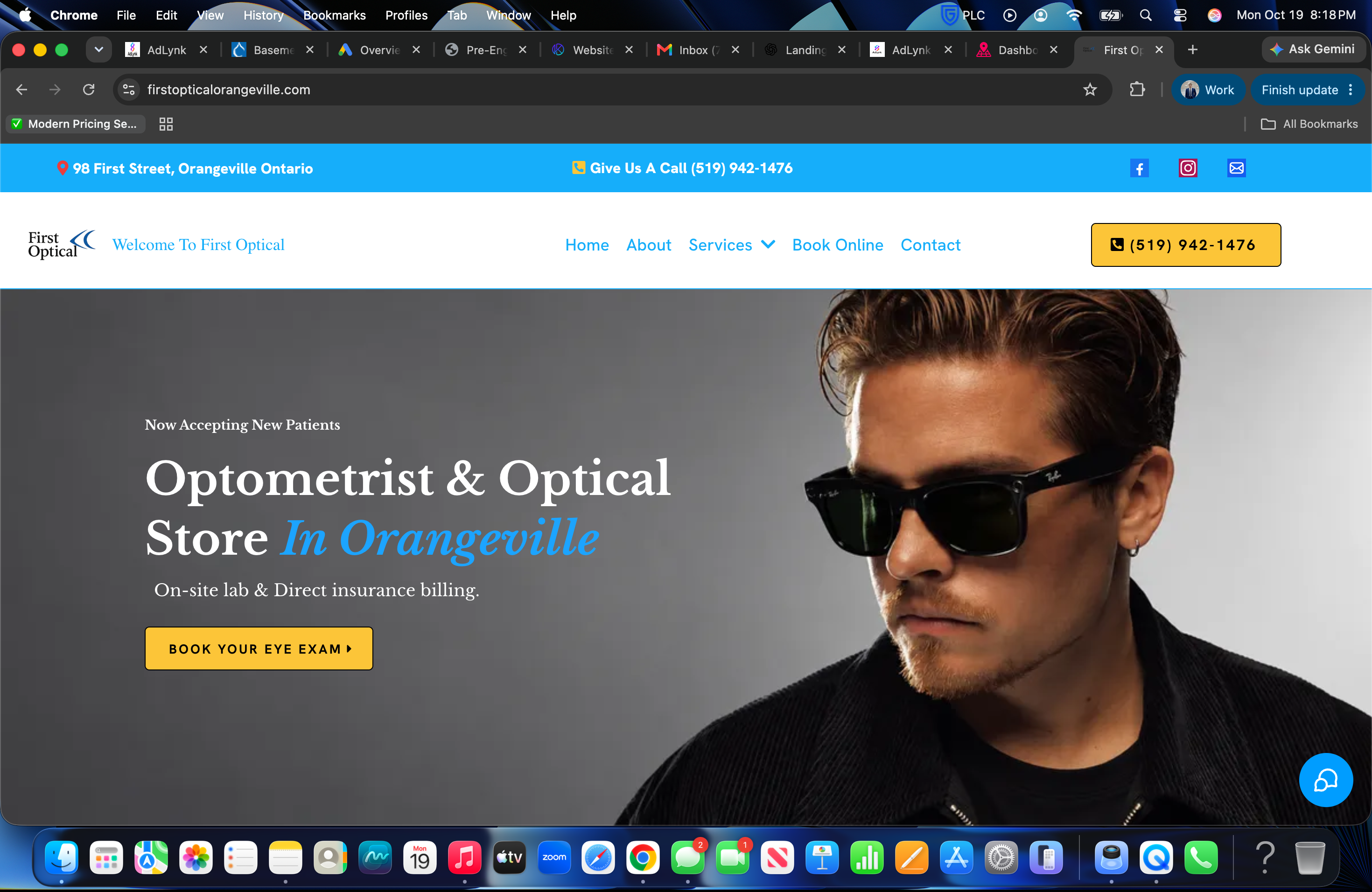 First Optical Website
