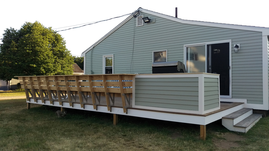 Ogunquit deck custom outdoor living space